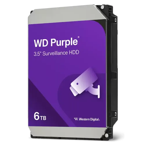HDD SATA 6Tb WD WD64PURZ Surveillance Purple (5400rpm) 256Mb 3.5"