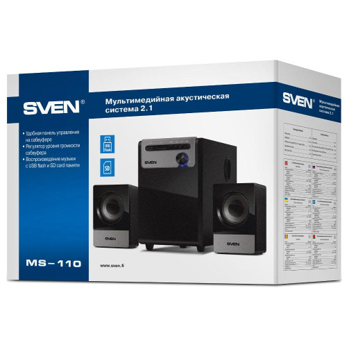 Акустика SVEN MS-110 черный (*11)