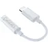 Кабель Lightning - AUX Jack 3.5mm Pero AD13 белый