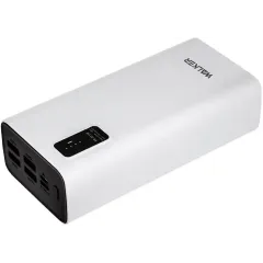 Повербанк 30000 мАч Walker WB-730 3A, поддержка QC+PD, белый