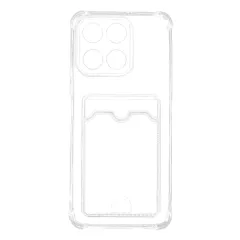 Бампер Honor X6A 4G ZIBELINO Silicone Card Holder прозрачный