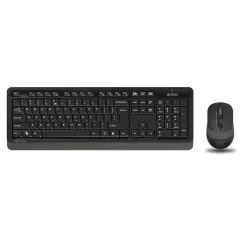 Клавиатура + Мышь A4 Fstyler FG1010  клав:черный/серый мышь:черный/серый USB Multimedia (*7)