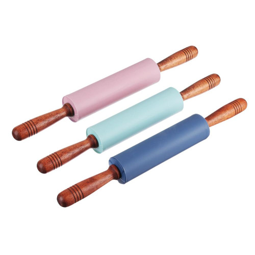 Скалка силикон VETTA 43х5см, 3 цвета, HS-RP003 891-071
