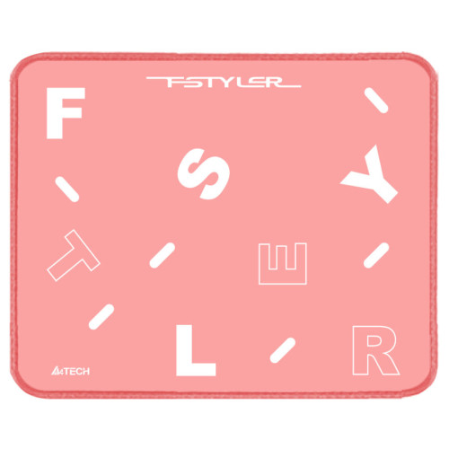 Коврик для мыши A4 FStyler FP25 Мини розовый/белый