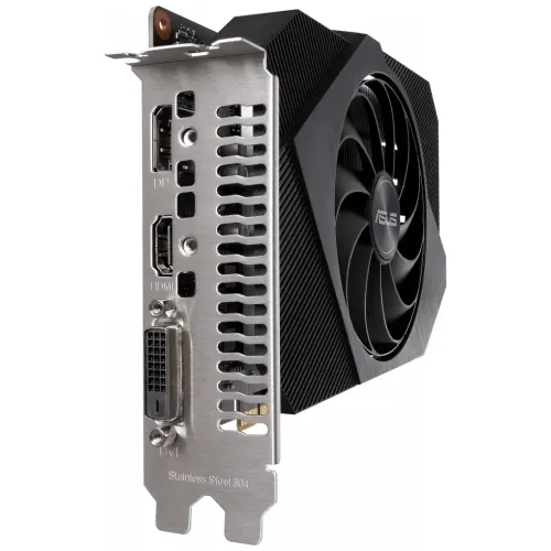 Видеокарта Asus PCI-E PH-GTX1650-O4GD6 NV GTX1650 4096Mb 128b GDDR6 1410/12000 DVIx1/HDMIx1/DPx1/HDC