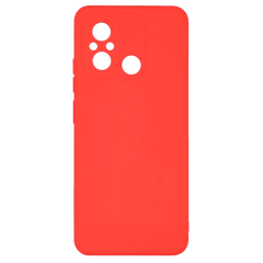 Бампер Xiaomi Redmi 12C 4G/11A/Poco C55 ZIBELINO Soft Matte красный с микрофиброй