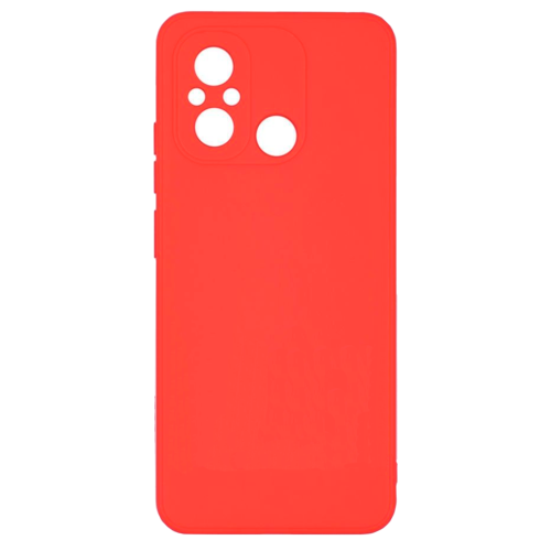 Бампер Xiaomi Redmi 12C 4G/11A/Poco C55 ZIBELINO Soft Matte красный с микрофиброй
