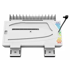 Зарядная док станция lyaMaDi для Sony PS5 Slim c охлаждением, подсветкой, белая