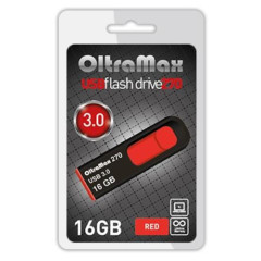 Карта USB2.0 16 GB OLTRAMAX OM-16GB-270-Red 3.0 красный