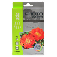 Бумага Cactus 10x15 200 г/м2 25л, глянцевая CS-GA620025