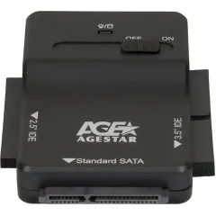 Док станция для HDD AgeStar 3FBCP1 IDE SATA IDE пластик черный 2.5