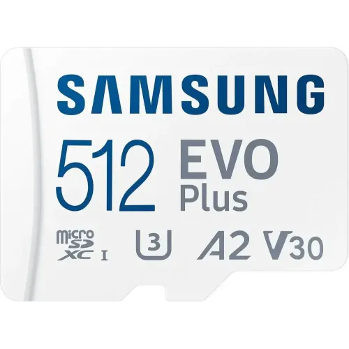 Карта micro-SD 512 GB SAMSUNG EVO PLUS Class10 UHS-I U3 (MB-MC512KA/EU)