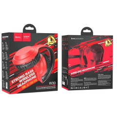 Гарнитура Bluetooth HOCO W30 Fun Move черно-красные