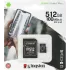 Карта micro-SD 512 GB Kingston SDCS2/512Gb Canvas Select Plus + adapter