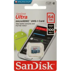 Карта micro-SD 64 GB SanDisk UHS-I SDSQUNR-064G-GN3MN
