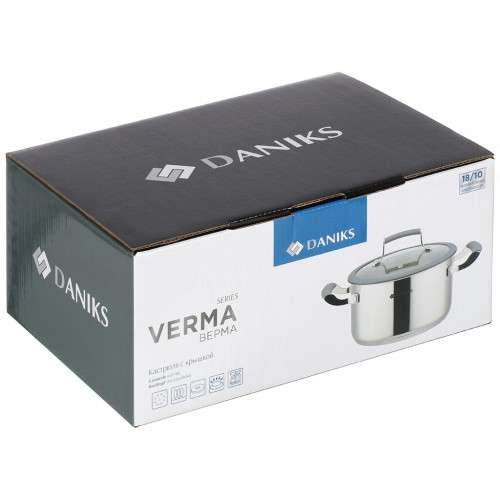 Кастрюля Daniks Верма, нерж., индукция, 2,4 л. (CW-S071-18)(460664)