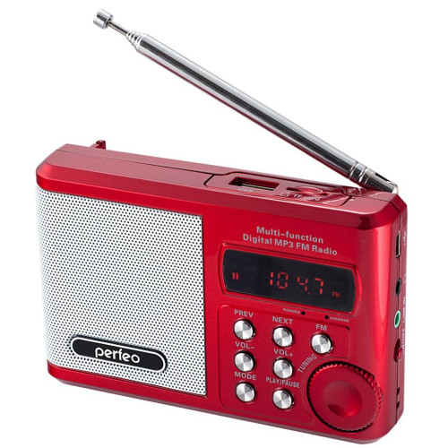 Радиоприемник PERFEO Sound Ranger PF-SV922 красный