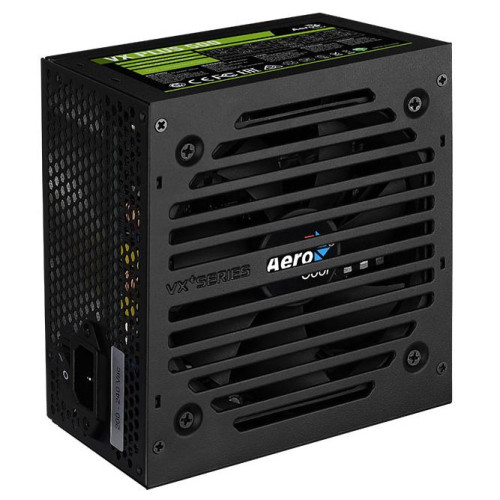 Блок питания Aerocool ATX VX PLUS 500W  (24+4pin) 120mm fan 3xSATA 3xMolex FDD RTL