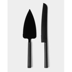 Набор кондитерский Доляна Black, 2 пр.(лопатка, нож), черный (9847212)