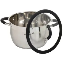 Кастрюля Daniks Орландо, нерж., индукция, 4,9 л. (GS-01435-22CA)