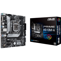 М/П SOC-1200 ASUS PRIME H510M-A Intel H510 2xDDR4 mATX AC`97 8ch(7.1) GbL