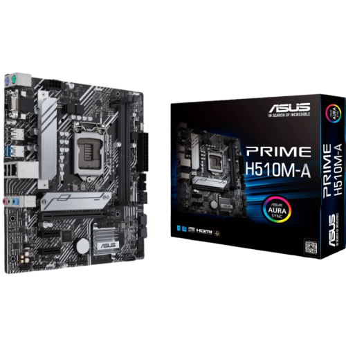 М/П SOC-1200 ASUS PRIME H510M-A Intel H510 2xDDR4 mATX AC`97 8ch(7.1) GbL