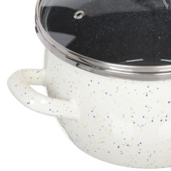 Кастрюля Сантэкс, Гранит цветной, эмаль, индукция, 3 л., 1-2430111 (337836)