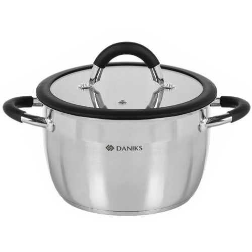 Набор посуды DANIKS Орландо, кастрюли, нерж., 6 пр (GS-01435-6SE)(434981)
