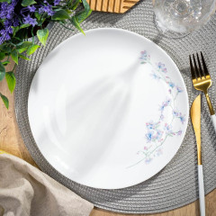 Тарелка стеклокерамика, Daniks Флер, обеденная, круглая, 24 см (LQP-95/ 220804)(448926)