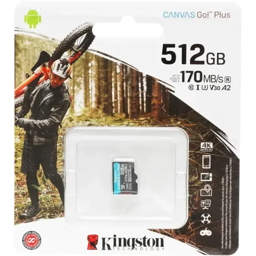 Карта micro-SD 512 GB Kingston UHS-I SDCG3/512GBSP