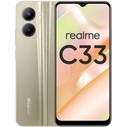 Сотовый телефон REALME C33 128Gb золотистый