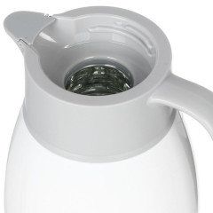 Термос DANIKS ED-100-whitel, кувшин, колба стекло, с датчиком, 1 л., белый (435631)(*5)