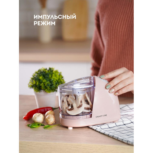 Измельчитель GALAXY GL 2366 РОЗОВЫЙ