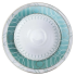 Набор столовый MONTSERRAT Porcelain, фарфор, белый/голубой, 24 пр.