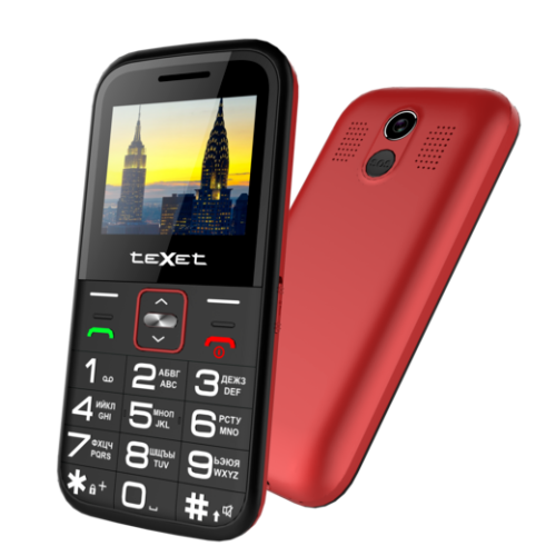 Сотовый телефон TEXET TM-B418 красный
