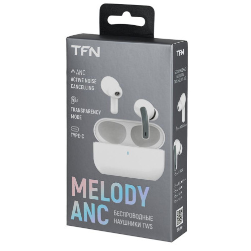 Гарнитура Bluetooth TFN TFN-HS-TWS033WH Melody ANC белый