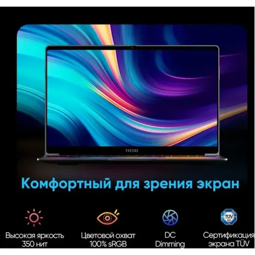 Ноутбук 15.6&quot; TECNO T1 i5 1035G1/16/512GB/ Linux/ Space Grey