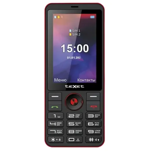 Сотовый телефон TEXET TM-321 черно-красный