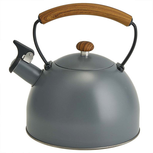Чайник со свистком WEBBER BE-0604, 2.5 л., серый