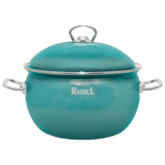 Кастрюля RasheL, эмаль, индукция, 4 л., бирюзовая, R1320 (446728)