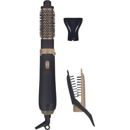 Фен-расческа Rowenta Hot Air Brush CF7826F0 черная/золотая