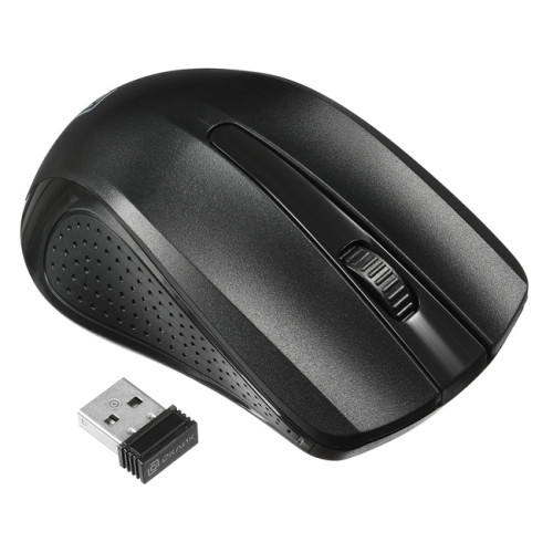Мышь Оклик 485MW черный оптическая (1600dpi) беспроводная USB (2but)