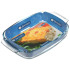 Форма для выпечки стекло DANIKS, прямоугольная, 34х22.4х6.4 см, 2.9 л (OCT-NR5607)(222738)