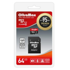Карта micro-SD 64 GB OLTRAMAX OM064GCSDXC10UHS-1-PrU3