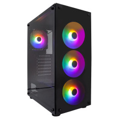 Корпус 1STPlayer FIRE DANCING V3-B MidiTower ATX LED (V3-B-4F1)