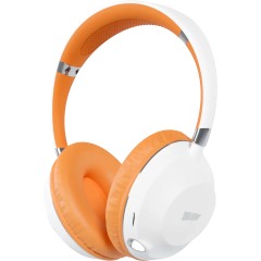 Гарнитура Bluetooth More choice HW34S белый/оранжевый (*5)