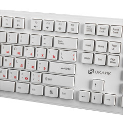 Клавиатура Oklick 505M белый USB (*7)