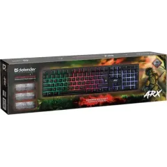 Клавиатура Defender ARX GK-196L LED черный (*5)