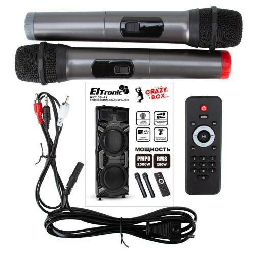 Акустика портативная ELTRONIC30-42 CRAZY BOX (*7)