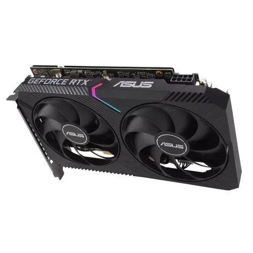 Видеокарта Asus PCI-E 4.0 DUAL-RTX3060-O8G NV RTX3060 8192Mb 128 GDDR6 1837/15000/HDMIx1/DPx3/HDCP R